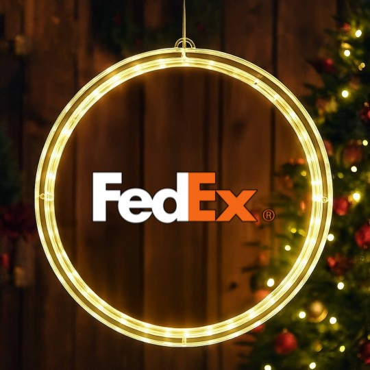 Discover FedEx Ground Delivery Logo LED Christmas Window Lights