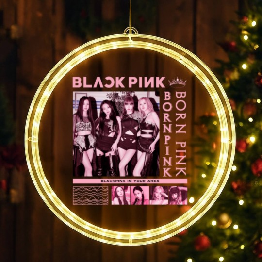 Discover Blackpink LED Christmas Window Lights, Black Pink LED Christmas Window Lights For Fan, Blackpink Kpop LED Christmas Window Lights