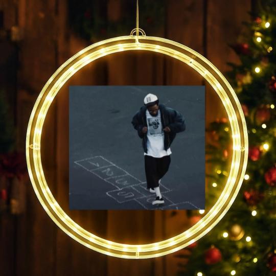 Discover Kendrick Lamar Hopscotch Not Like Us A Minor Premium Cotton LED Christmas Window Lights