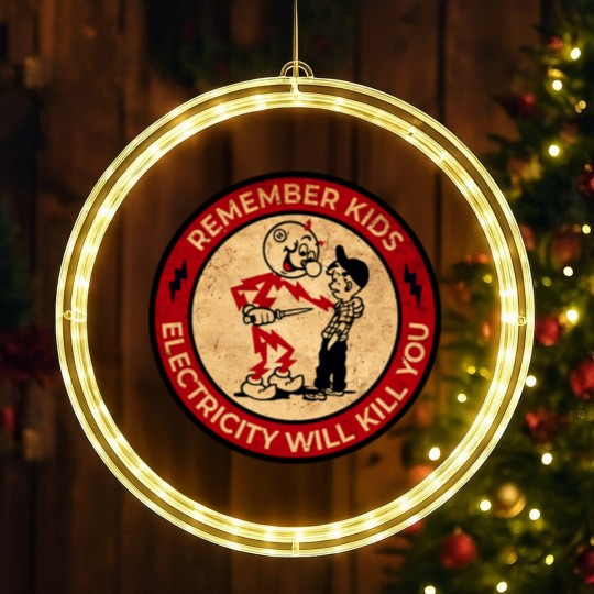 Discover Electricity Will Kill You Vintage LED Christmas Window Lights