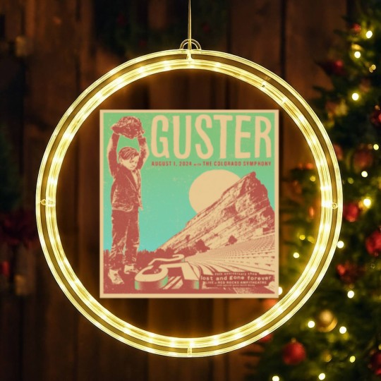 Discover Guster 25th Anniversary Show Red Rocks Amphitheatre LED Christmas Window Lights