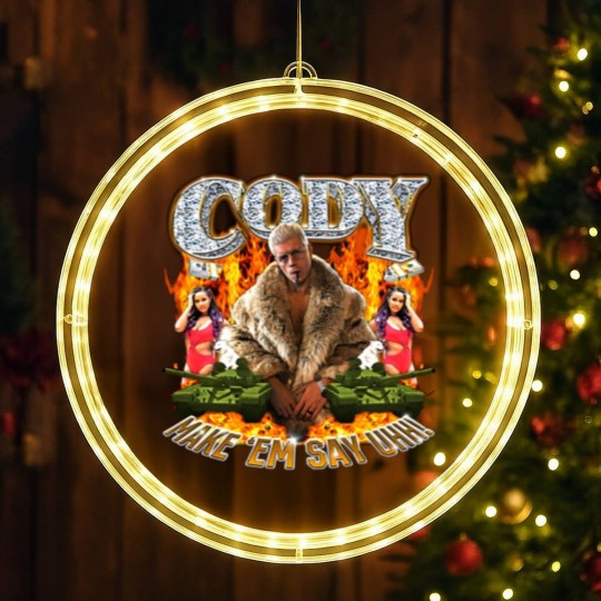 Discover Cody Rhodes Make 'Em Say Uhh LED Christmas Window Lights Cotton Men's LED Christmas Window Lights