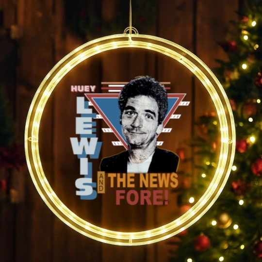 Discover Vintage 1986 Huey Lewis and the News Pop Rock LED Christmas Window Lights
