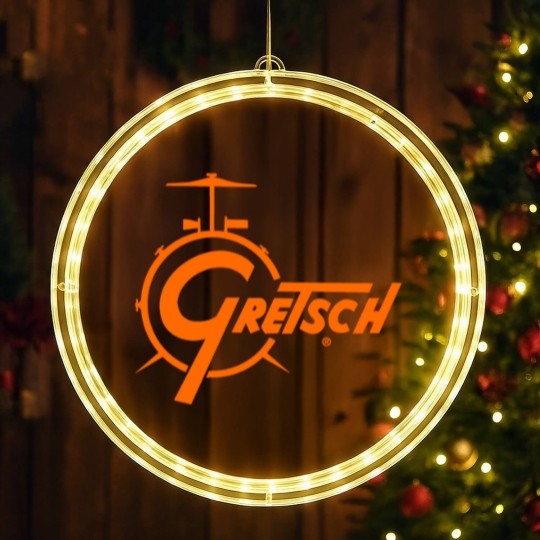 Discover GRETSCH DRUM LOGO LED Christmas Window Lights