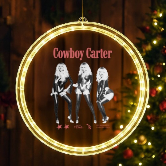 Discover Beyonce Cowboy Carter  LED Christmas Window Lights