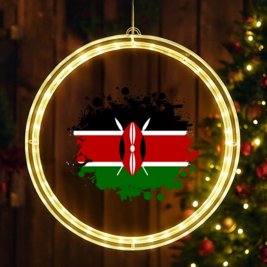 Discover Kenya Blot / Kenya Gift Africa Mombasa LED Christmas Window Lights