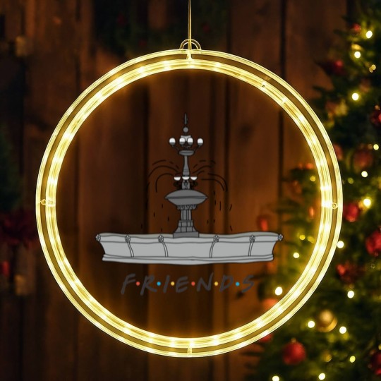 Discover Friends Fountain - Friends - LED Christmas Window Lights