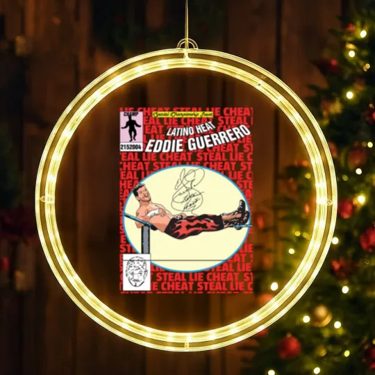 Discover Rare Eddie Guerrero LED Christmas Window Lights Cotton Unisex S-5XL LED Christmas Window Lights
