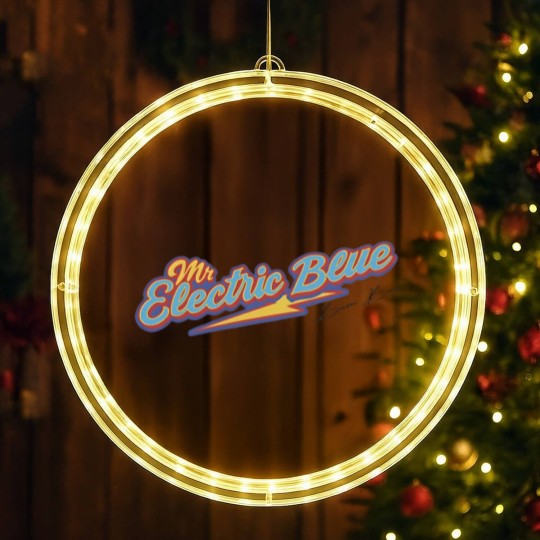 Discover Benson Boone Mr Electric Blue LED Christmas Window Lights, Gift for Fans