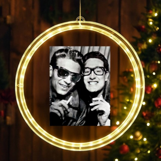 Discover Waylonn Jennings and Buddy Holly 1958 LED Christmas Window Lights