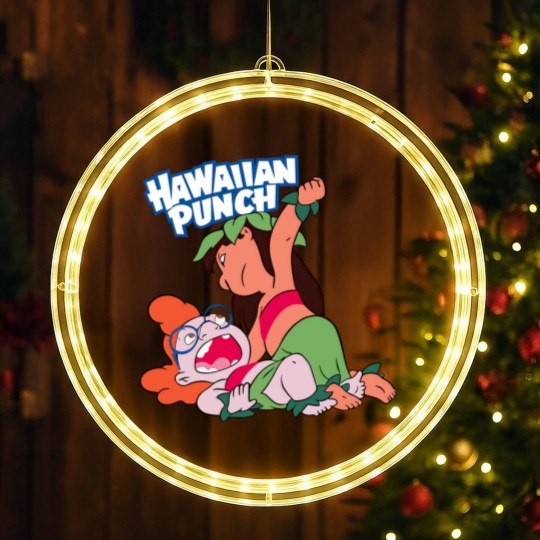 Discover Lilo Hawaiian Punch LED Christmas Window Lights, Hawaiiann Punch Lilo And Myrtle LED Christmas Window Lights, Magicc Kingdom LED Christmas Window Lights