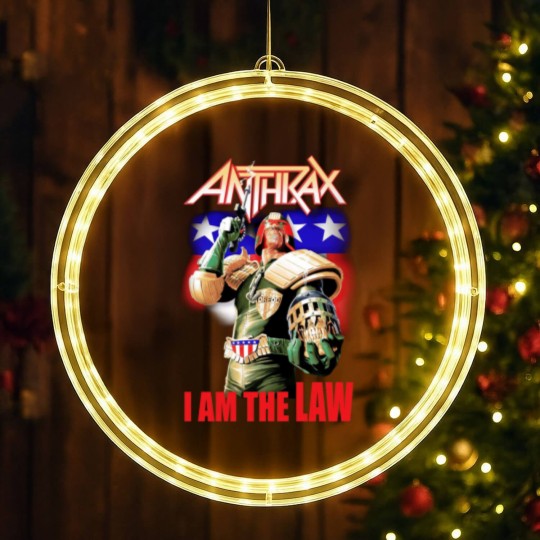 Discover Anthrax LED Christmas Window Lights Judge Dredd I AM THE LAW LED Christmas Window Lights NEW Heavy Metal Band