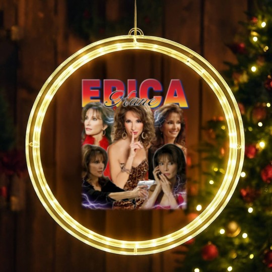 Discover Erica Kane LED Christmas Window Lights, All My Children Fans, Homage Erica Kane 90s LED Christmas Window Lights, Movie Character LED Christmas Window Lights