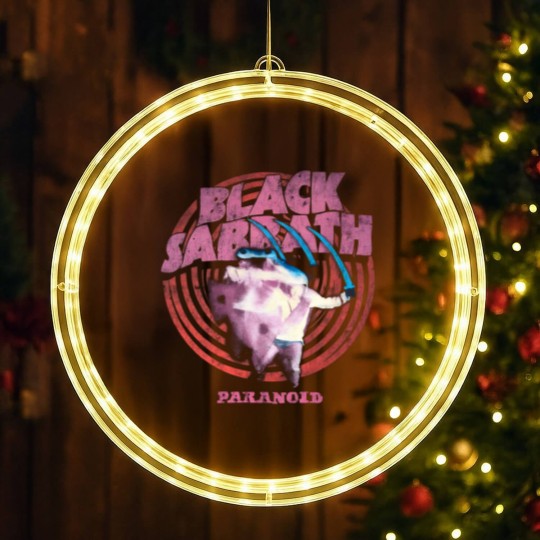 Discover BLACK SABBATH Paranoid Amplifier LED Christmas Window Lights