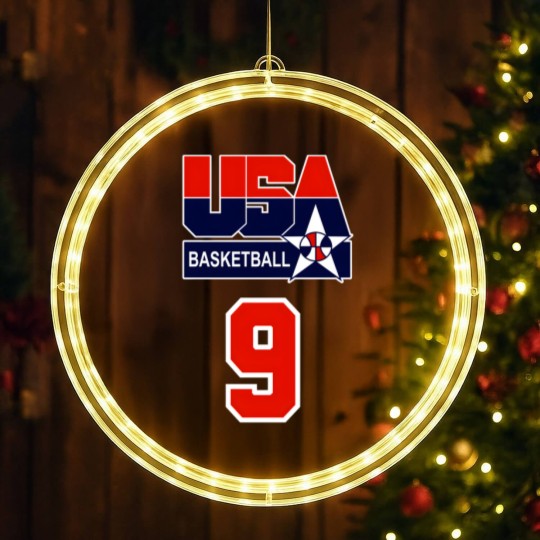 Discover USA DREAM TEAM 92 - FRONT amp BACK PRINT LED Christmas Window Lights