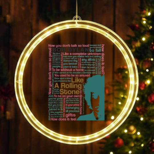 Discover Bob Dylan Like A Rolling Stone LED Christmas Window Lights