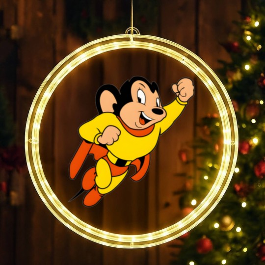 Discover Mighty Mouse - Cartoons - Mighty Mouse - LED Christmas Window Lights