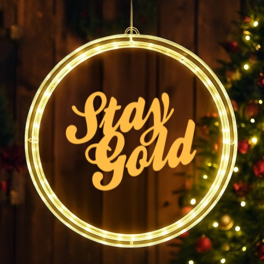Discover Stay Gold - Outsiders LED Christmas Window Lights