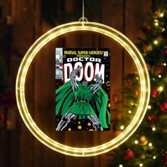Discover Dr. Dooom LED Christmas Window Lights, 90's style, Comic LED Christmas Window Lights