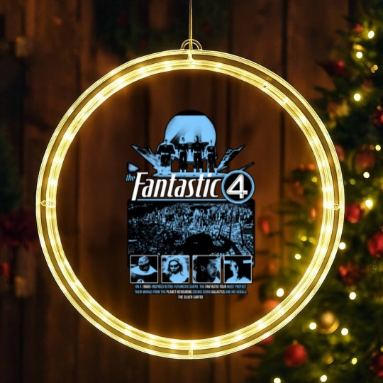 Discover Fantastic Four LED Christmas Window Lights Vintage Fantastic Four First Steps LED Christmas Window Lights