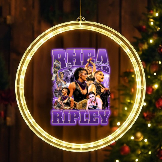 Discover Rhea Ripley Wrestling Entertainment LED Christmas Window Lights