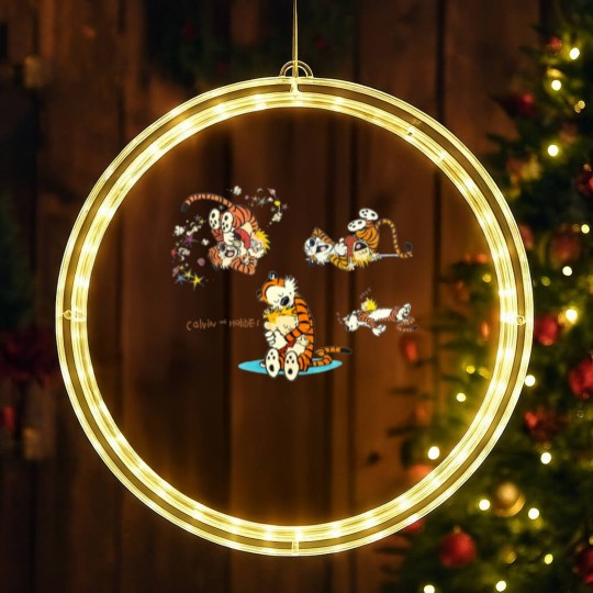 Discover calvin and hobbes bill watterson LED Christmas Window Lights