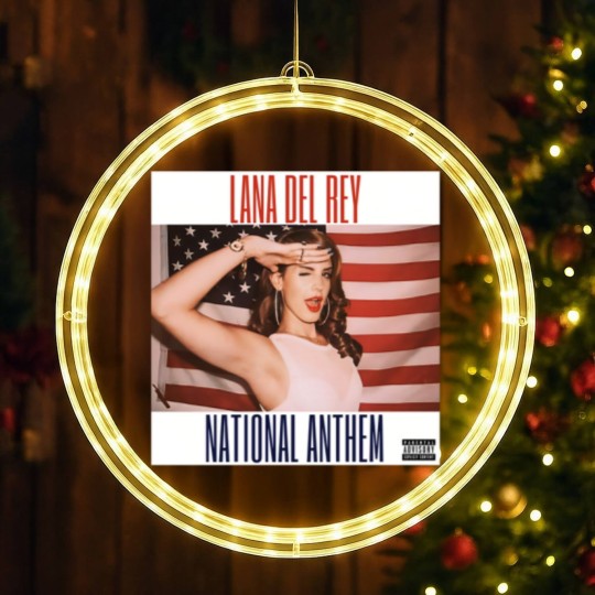 Discover National Anthem Lana Del Rey LED Christmas Window Lights Unisex