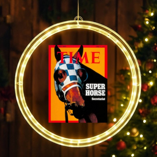 Discover Secretariat Time Magazine Cover 1973 LED Christmas Window Lights