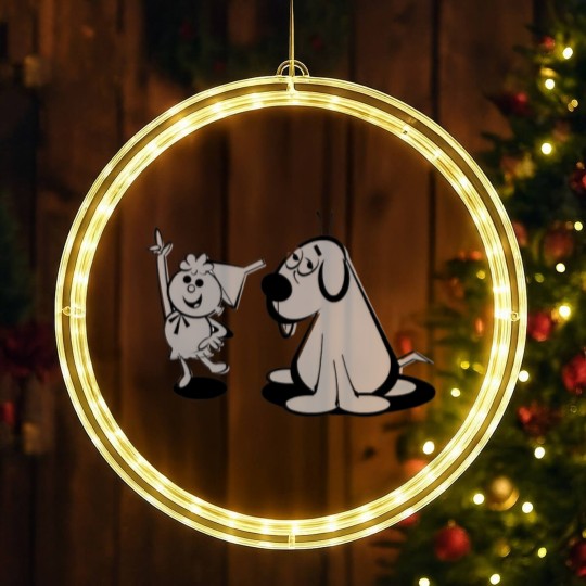 Discover Tom Terrific and Manfred the Wonder Dog - Cartoons - LED Christmas Window Lights