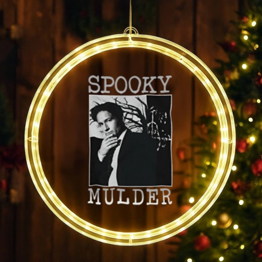 Discover The X Files Spooky Mulder LED Christmas Window Lights, The X Files LED Christmas Window Lights