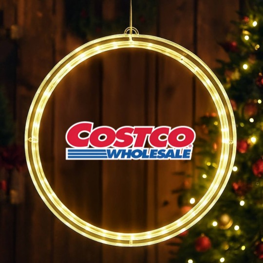 Discover Costco Wholesale LED Christmas Window Lights Heavy Cotton LED Christmas Window Lights Logo Merch Gift Apparel Shopping Gear