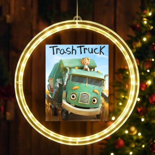Discover hank and trash truck cartoon LED Christmas Window Lights