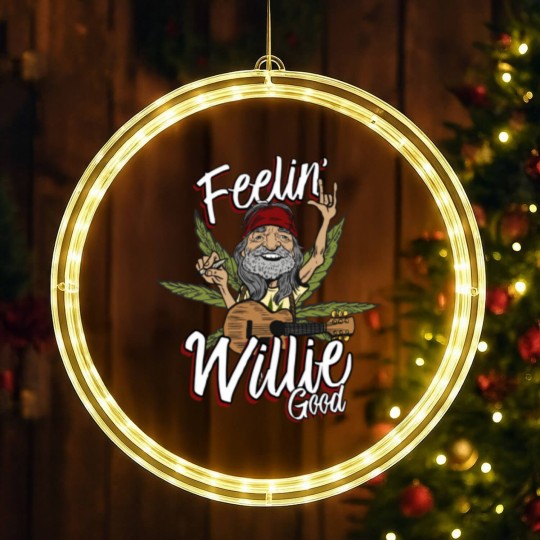 Discover Feelin' Willie Good LED Christmas Window Lights Gift For Fans LED Christmas Window Lights,