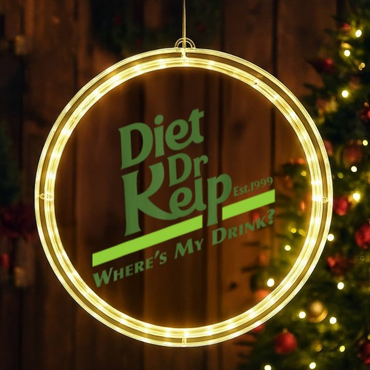 Discover Diet Dr Kelp Wheres My Drink 90s Meme LED Christmas Window Lights