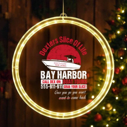 Discover Cool Dexter Bay Harbor Boat Tours LED Christmas Window Lights