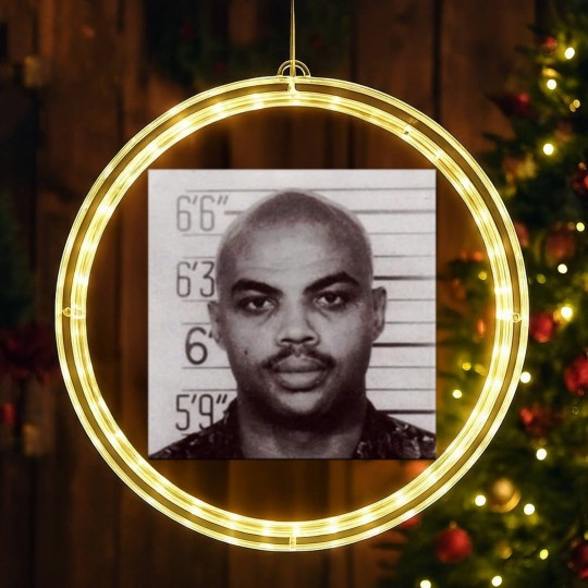 Discover Charles Barkley Mugshot LED Christmas Window Lights