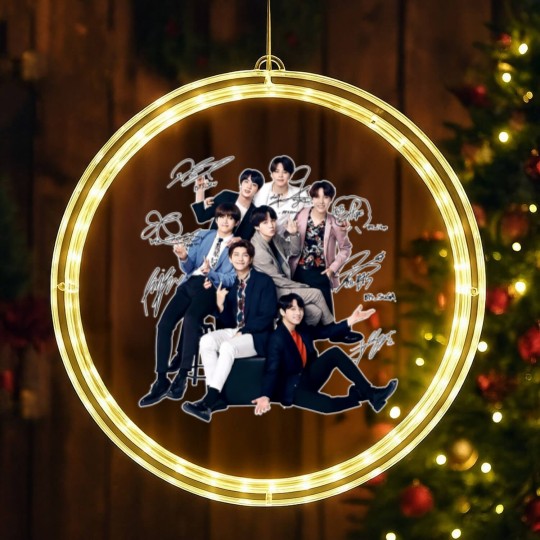 Discover Bts LED Christmas Window Lights, Bts Sign LED Christmas Window Lights, BTS Group LED Christmas Window Lights