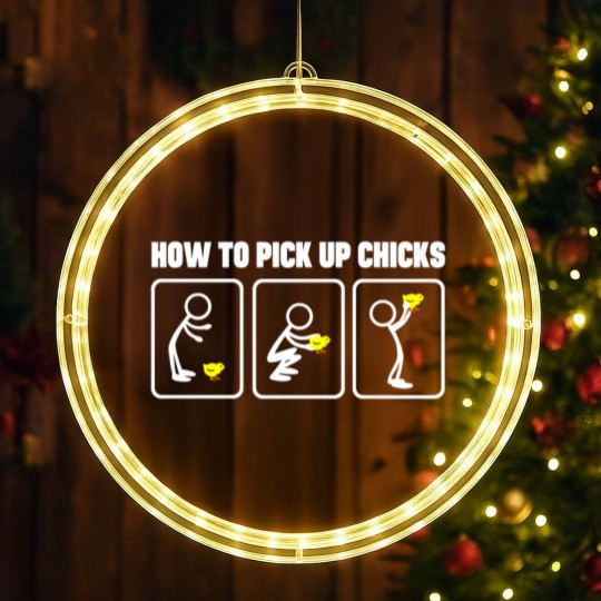 Discover How to Pick Up Chicks LED Christmas Window Lights