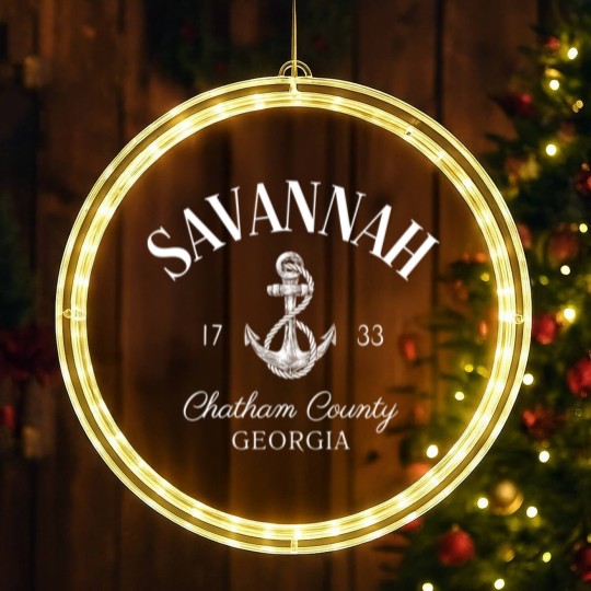 Discover Savannah Georgia LED Christmas Window Lights, Soft and Comfortable LED Christmas Window Lights