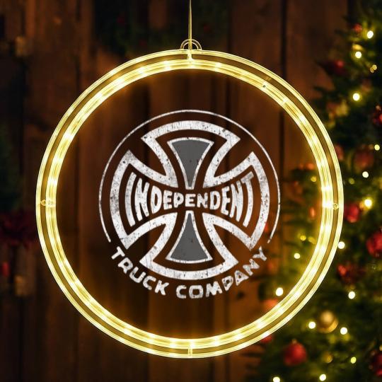 Discover Vintage Independent Truck Iron Cross Skateboard Truck LED Christmas Window Lights