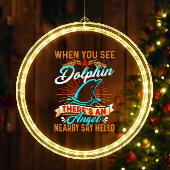 Discover Dolphin LED Christmas Window Lights - Dolphin Angel LED Christmas Window Lights LED Christmas Window Lights