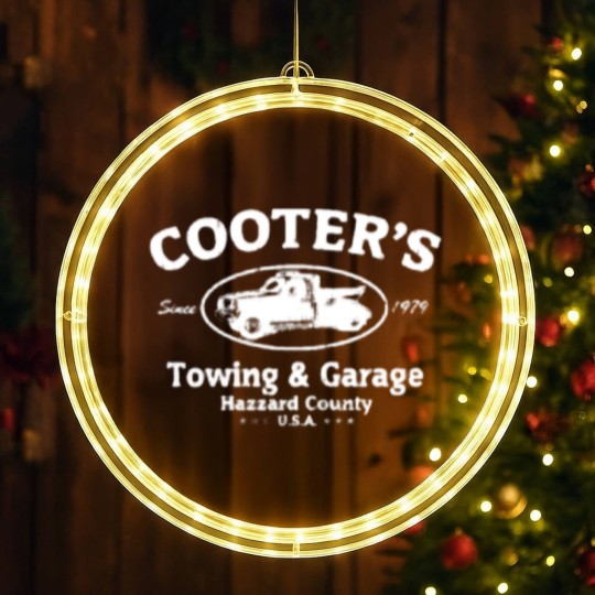Discover Cooters Garage LED Christmas Window Lights