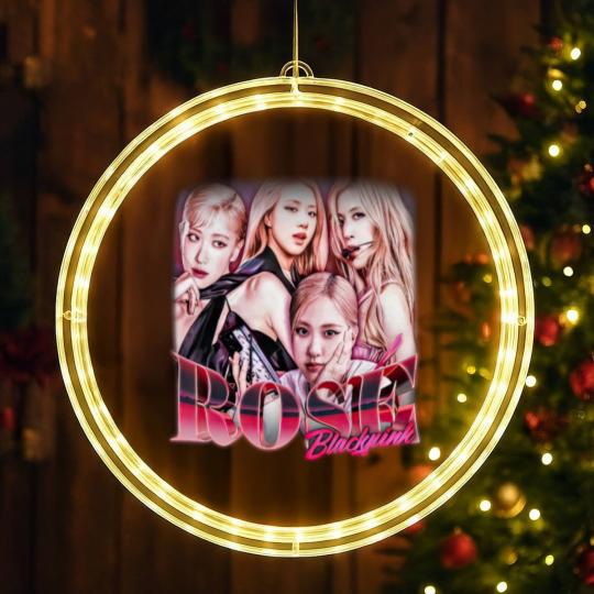 Discover Rose Kpop LED Christmas Window Lights, Blackpink LED Christmas Window Lights, Rose