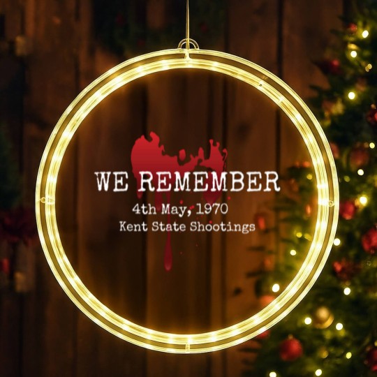 Discover Tribute Kent State Shooting 1970 LED Christmas Window Lights