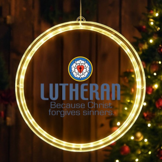 Discover Lutheran LED Christmas Window Lights