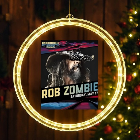 Discover Rob Zombie Boardwalk Rock At Ocean City MD On May 17-18-2025 LED Christmas Window Lights