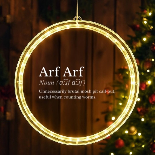 Discover Knocked Loose - Counting Worms _Arf Arf_ Definition  (1)(2)(3)(4)(5)(6)(7)(8)(9) LED Christmas Window Lights