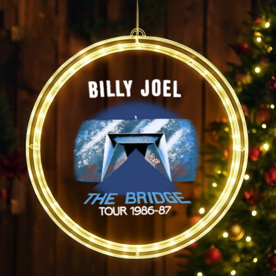 Discover Vintage Billy Joel The Bridge Tour 1986-1987 Concert LED Christmas Window Lights
