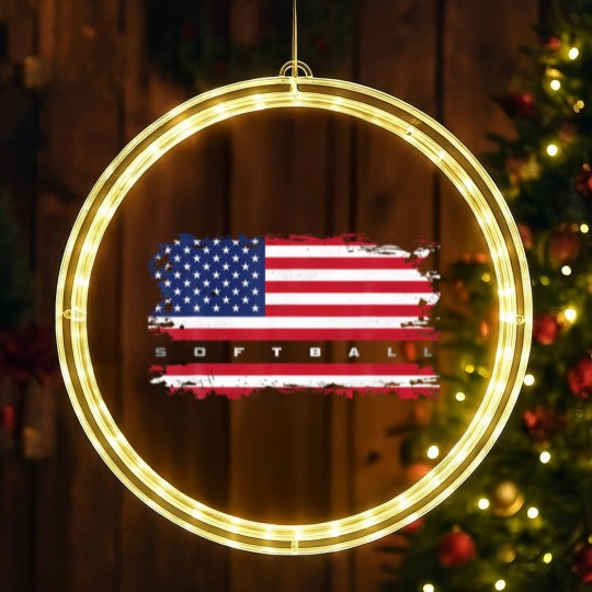 Discover Softball Apparel - Softball LED Christmas Window Lights