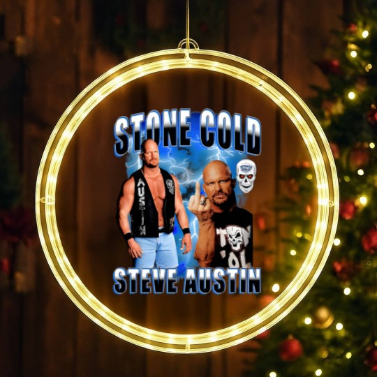Discover Stone Cold Steve Austin LED Christmas Window Lights